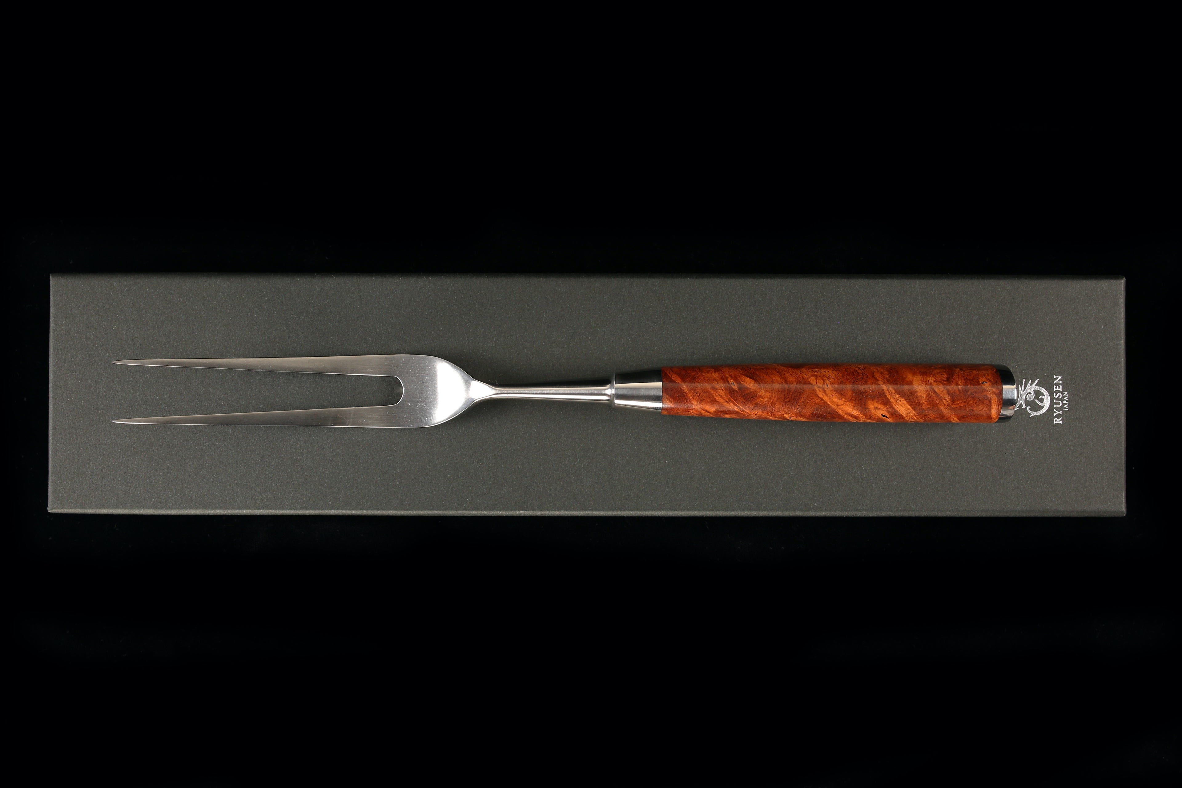 Ryusen 290mm Carving Fork with Karin Handle