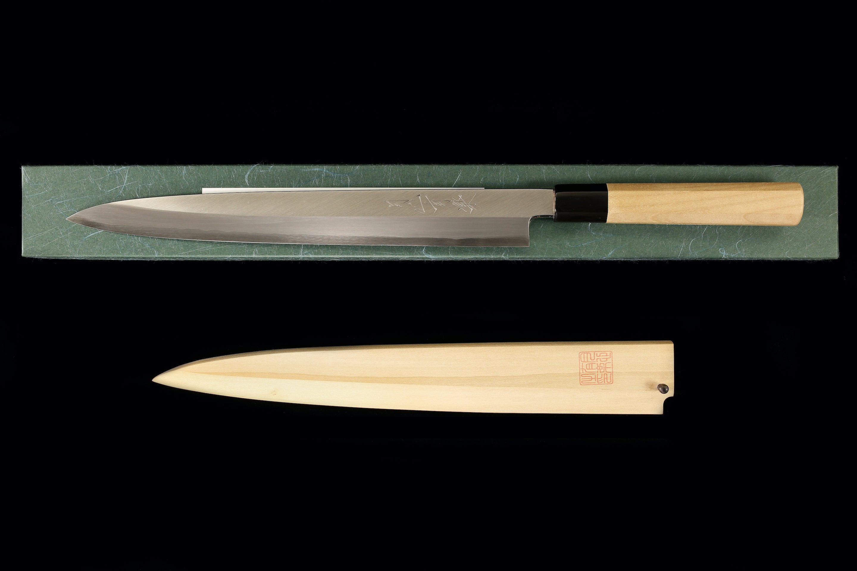 Gesshin Uraku 300mm Ginsanko Left-Handed Yanagiba