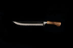 Gesshin Outdoor 210mm Blue #2 Kurouchi Ken-Nata with Dragon Engraving