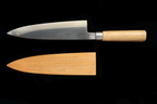 Jin 210mm High Speed Steel Mioroshi Deba with Saya MD-39