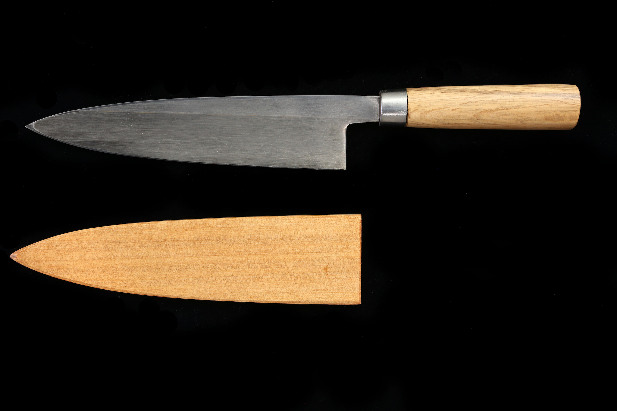 Jin 210mm High Speed Steel Mioroshi Deba with Saya MD-39