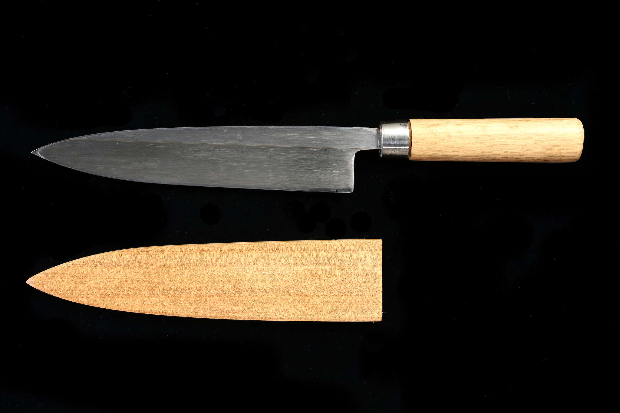 Jin 210mm High Speed Steel Mioroshi Deba with Saya MD-28