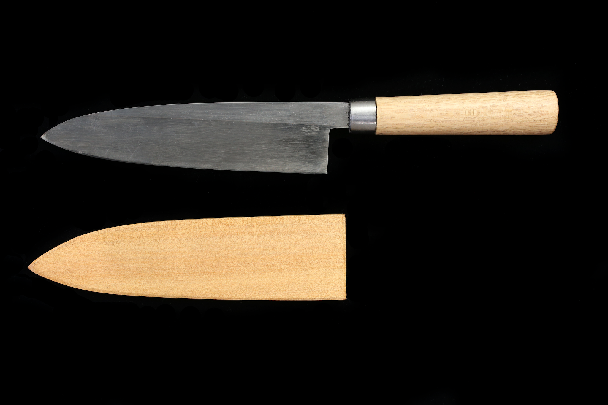 Jin 200mm High Speed Steel Mioroshi Deba with Saya MD-36