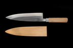 Jin 217mm High Speed Steel Mioroshi Deba with Saya MD-46