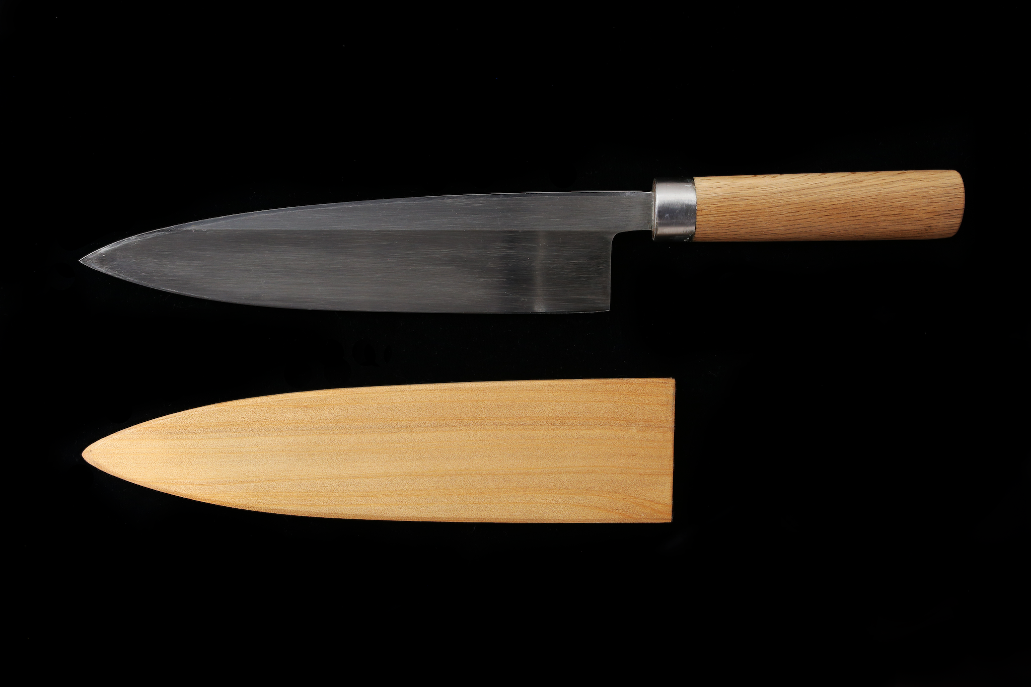 Jin 217mm High Speed Steel Mioroshi Deba with Saya MD-46