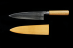 Jin 212mm High Speed Steel Mioroshi Deba with Saya MD-45