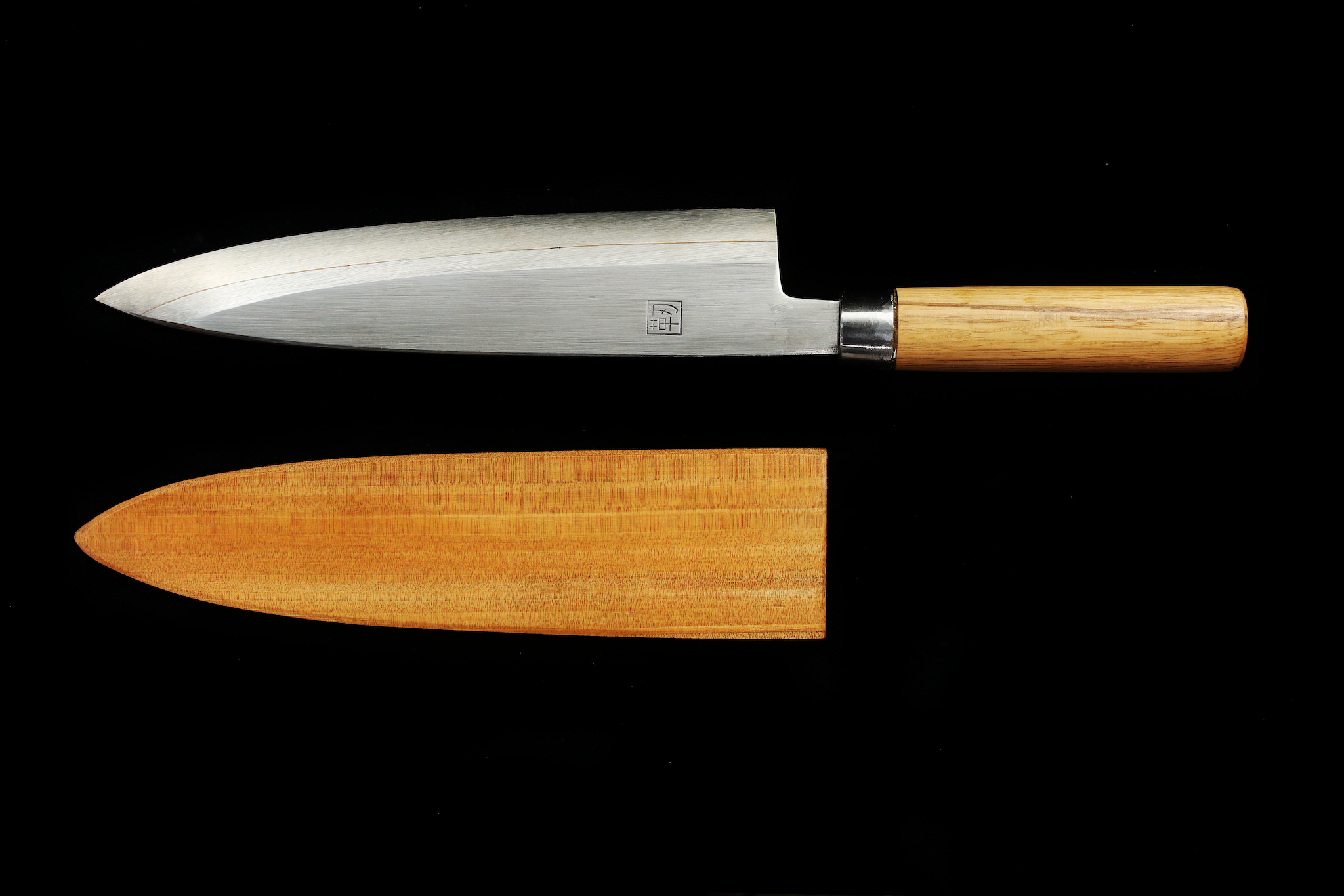 Jin 229mm High Speed Steel Mioroshi Deba with Saya MD-43