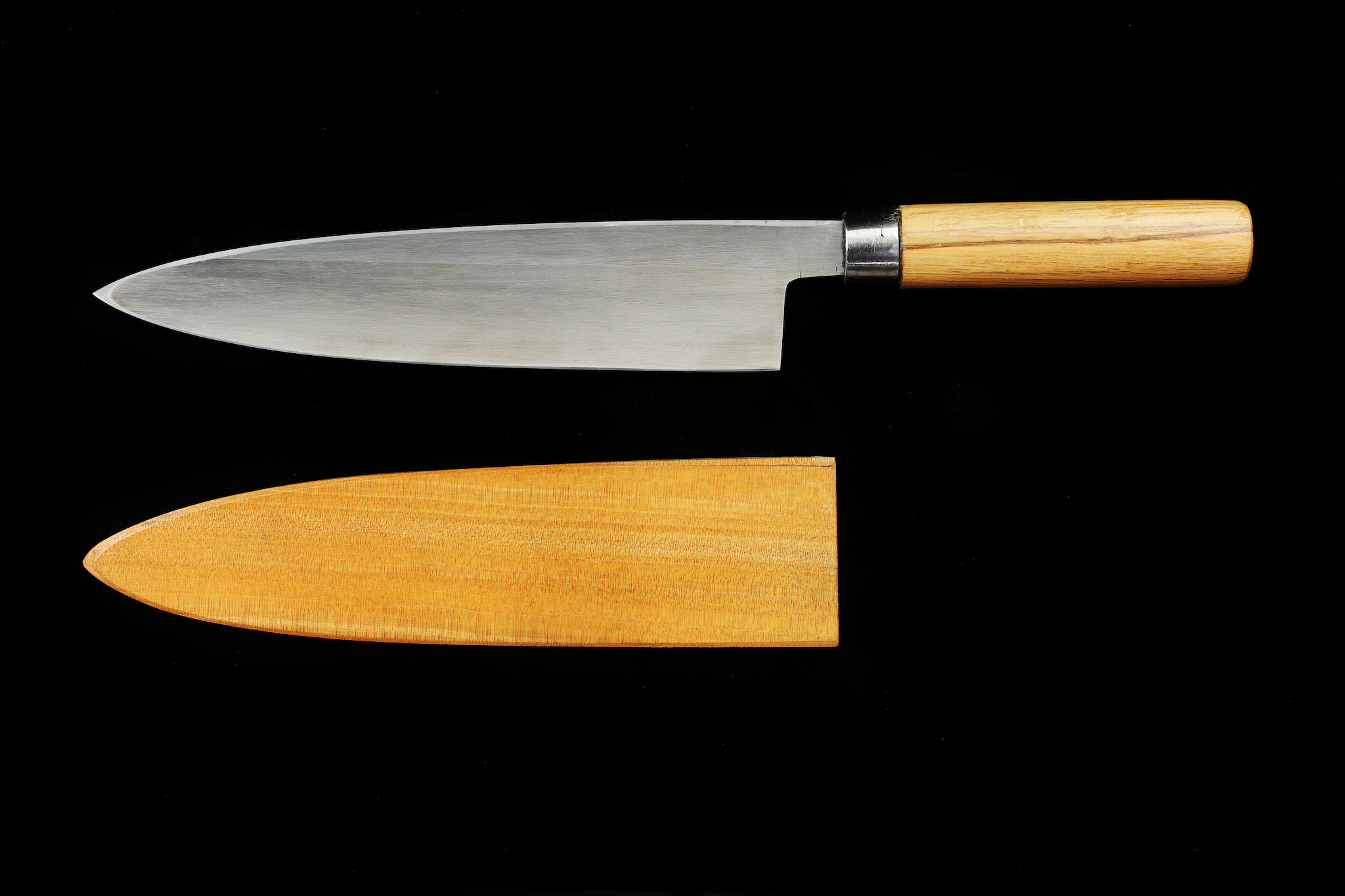 Jin 229mm High Speed Steel Mioroshi Deba with Saya MD-43
