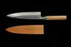 Jin 217mm High Speed Steel Mioroshi Deba with Saya MD-42