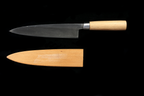 Jin 224mm High Speed Steel Mioroshi Deba with Saya MD-31