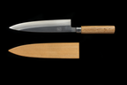 Jin 208mm High Speed Steel Mioroshi Deba with Saya MD-34