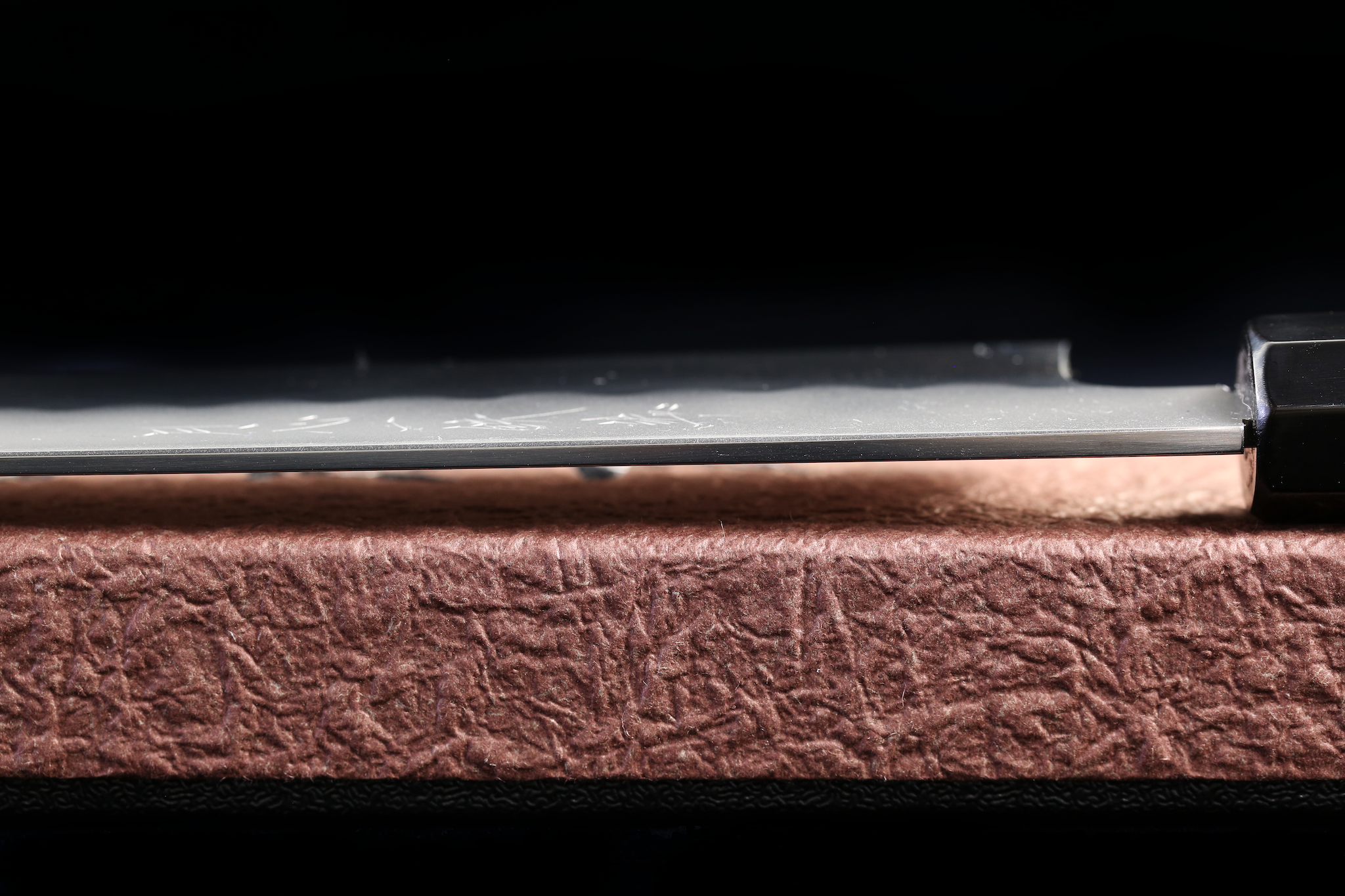 Gesshin Ittetsu 240mm White #2 Honyaki Wa-Gyuto with Ebony Handle