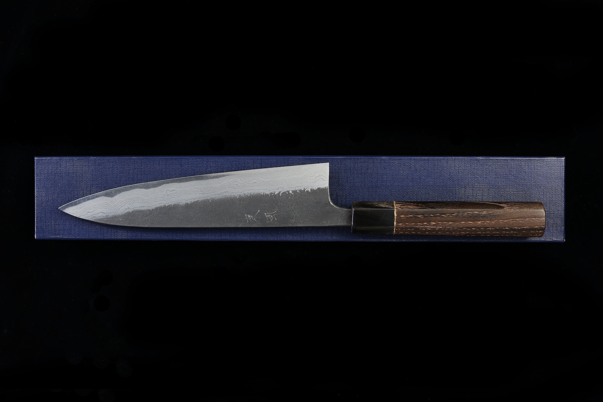 Kochi 210mm Kurouchi Damascus Wa-Gyuto