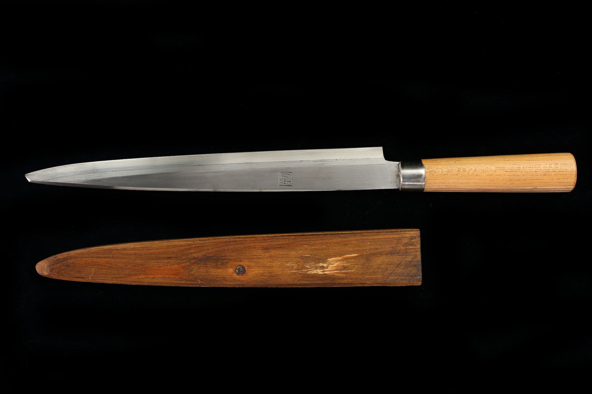 Jin 306mm High Speed Steel Yanagiba with Saya Y-63
