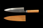 Jin 233mm High Speed Steel Deba with Saya D-17