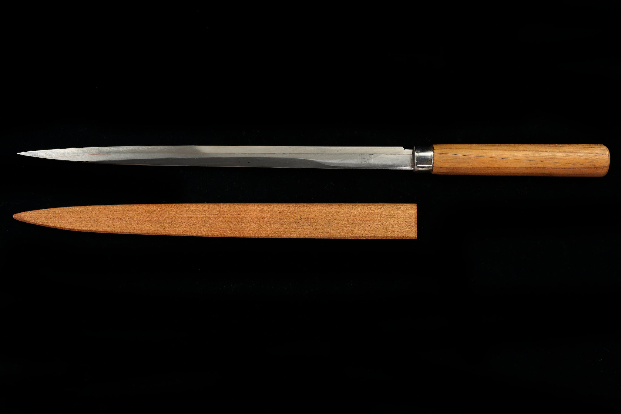 Jin 312mm High Speed Steel Yanagiba with Saya Y-62