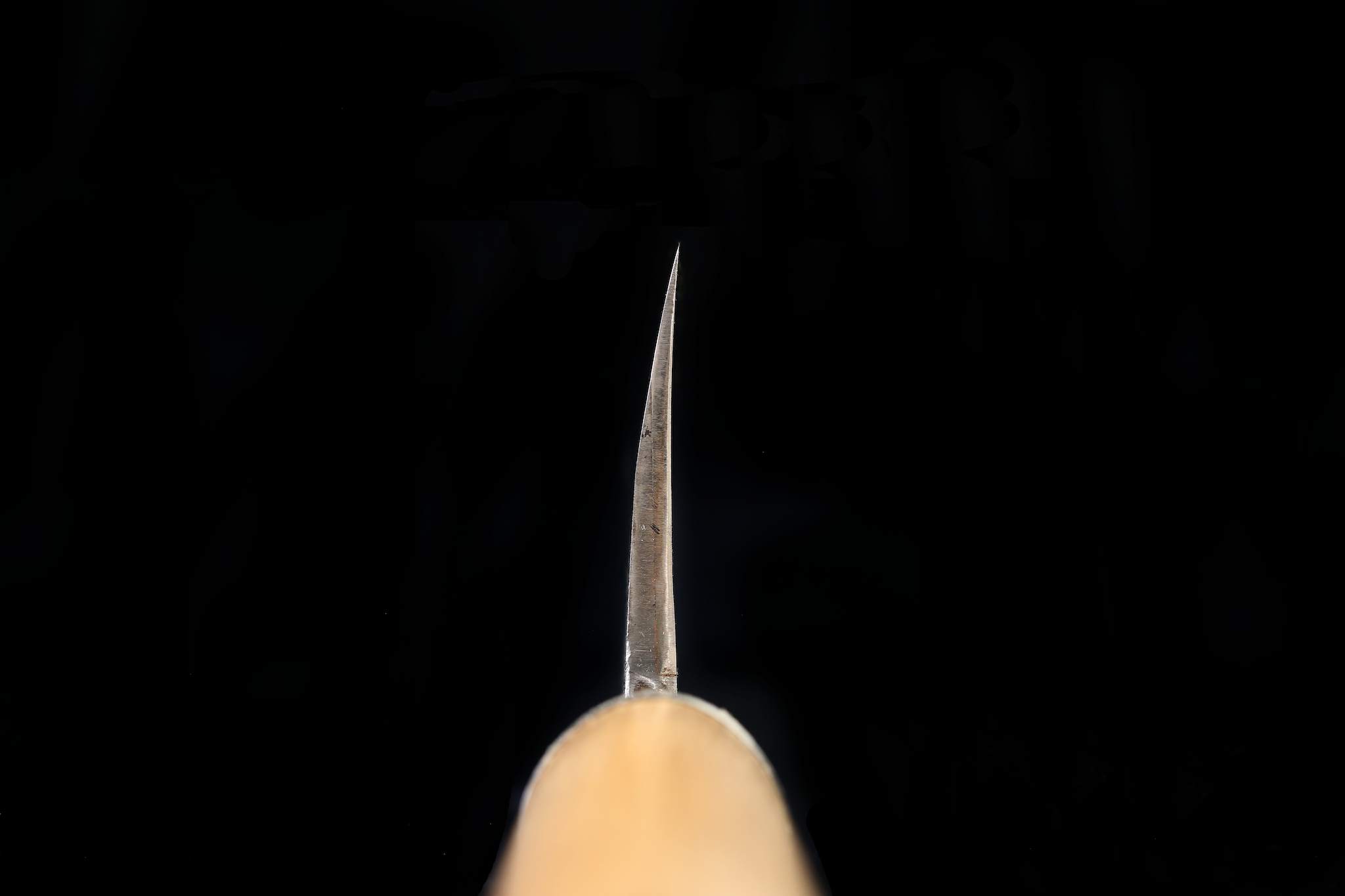 Jin 216mm High Speed Steel Deba with Saya D-21