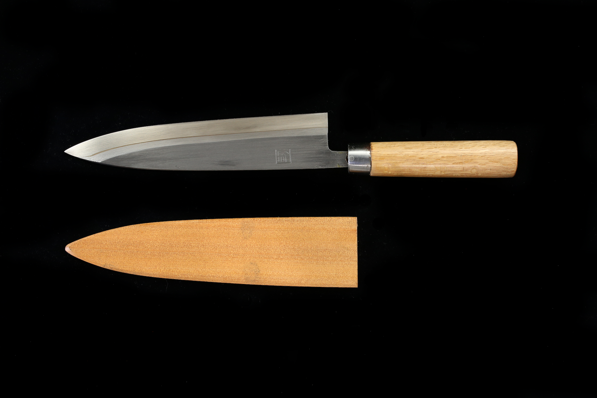 Jin 243mm High Speed Steel Mioroshi Deba with Saya MD-68