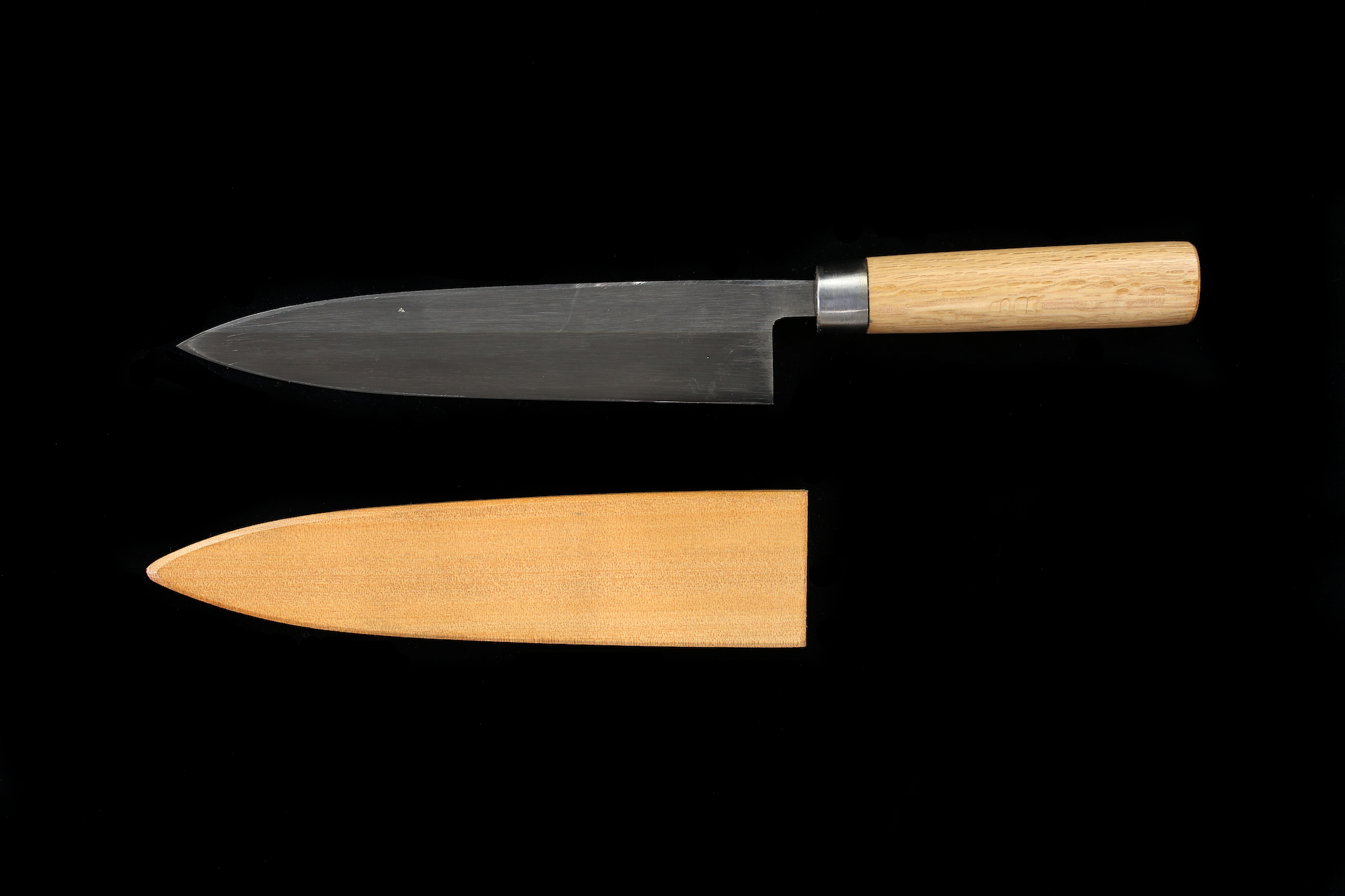 Jin 243mm High Speed Steel Mioroshi Deba with Saya MD-68