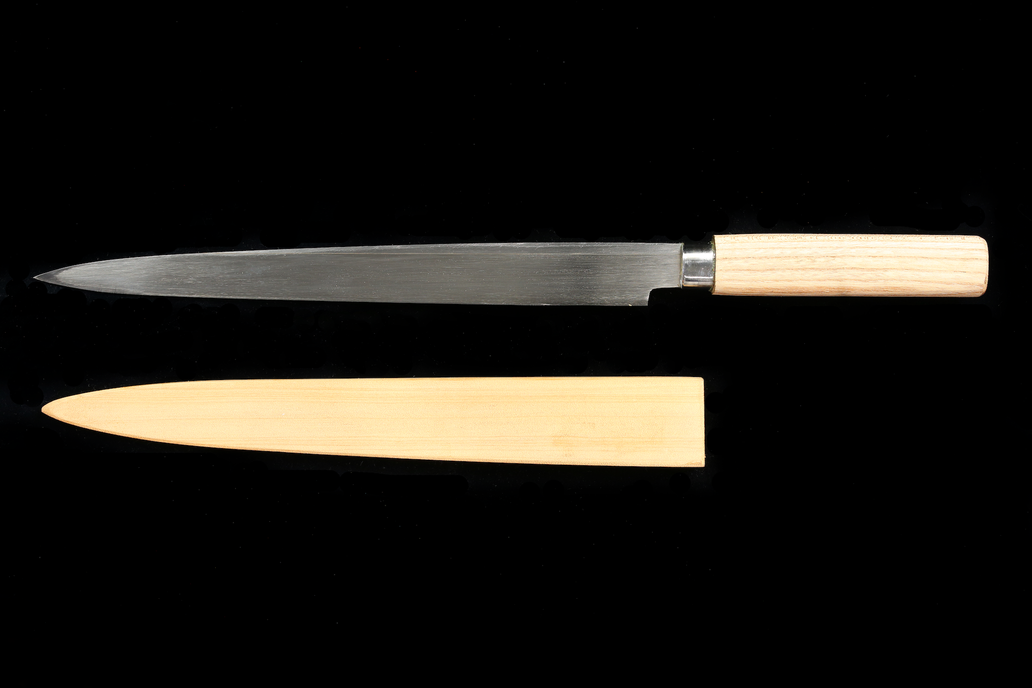 Jin 281mm High Speed Steel Yanagiba with Saya Y-69