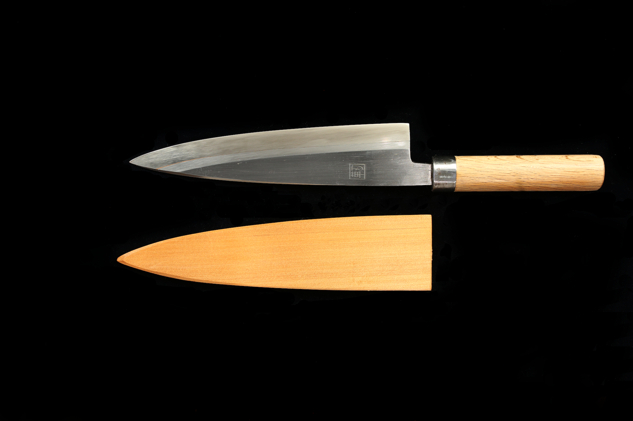 Jin 208mm High Speed Steel Mioroshi Deba with Saya MD-62