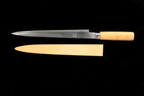Jin 253mm High Speed Steel Yanagiba with Saya Y-73