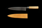 Jin 216mm High Speed Steel Mioroshi Deba with Saya MD-64