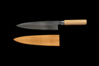 Jin 213mm High Speed Steel Mioroshi Deba with Saya MD-55