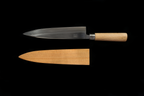 Jin 219mm High Speed Steel Mioroshi Deba with Saya MD-63