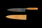 Jin 217mm High Speed Steel Mioroshi Deba with Saya MD-58