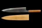 Jin 291mm High Speed Steel Deba with Saya D-25