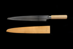 Jin 266mm High Speed Steel Yanagiba with Saya Y-74