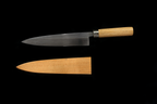 Jin 215mm High Speed Steel Mioroshi Deba with Saya MD-54