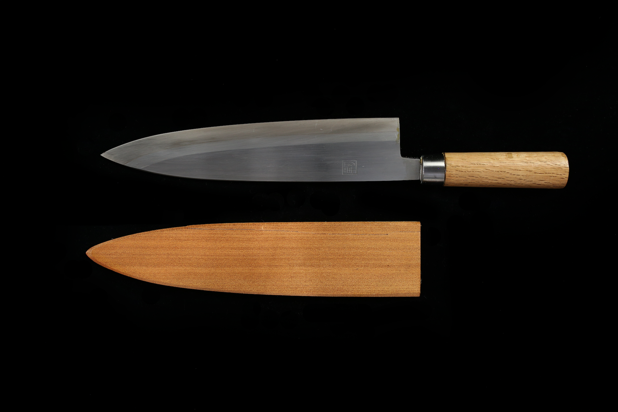 Jin 240mm High Speed Steel Mioroshi Deba with Saya MD-57