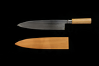 Jin 240mm High Speed Steel Mioroshi Deba with Saya MD-57