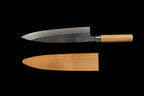 Jin 237mm High Speed Steel Deba with Saya D-28