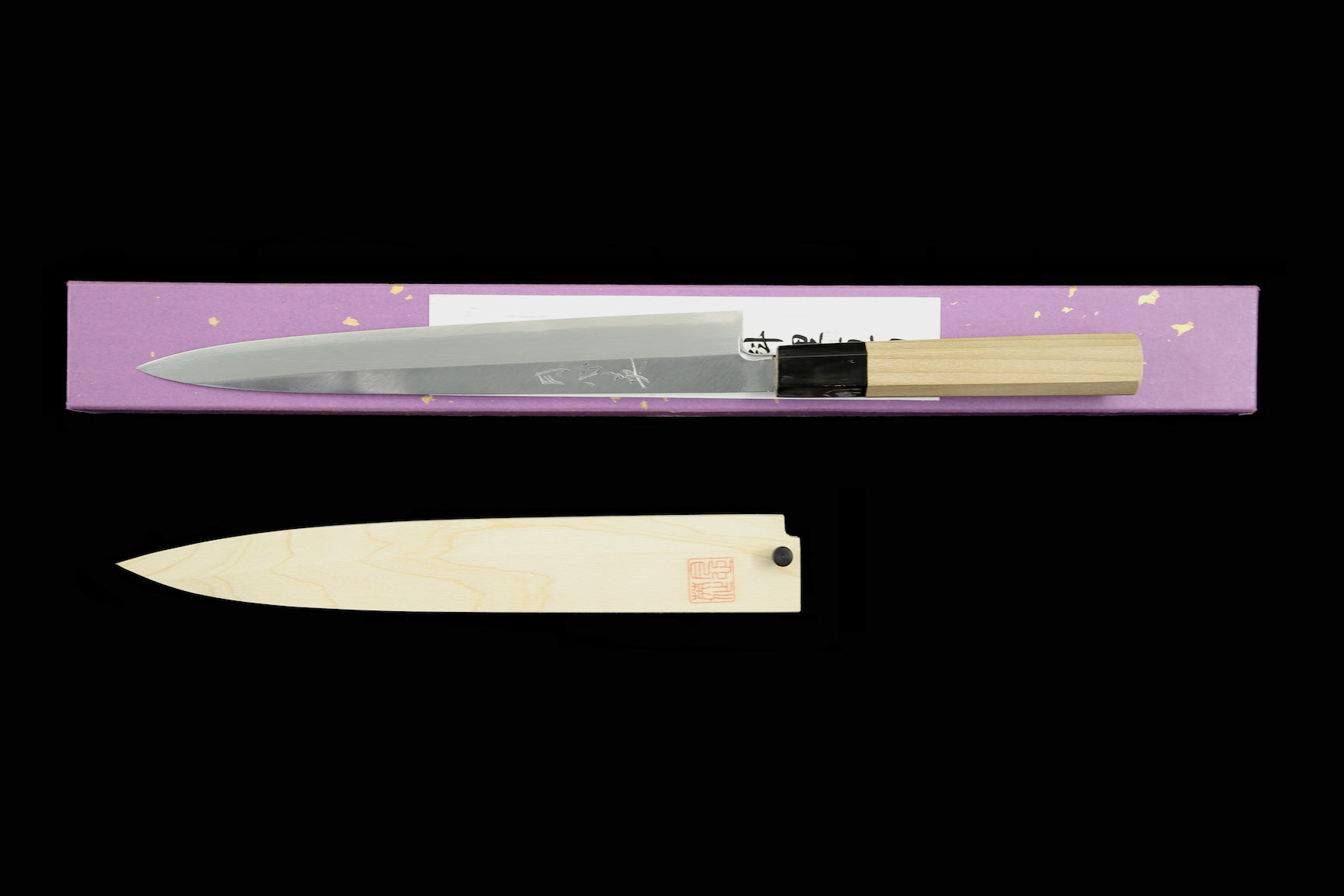 Gesshin Hide 240mm Ginsanko Hon-Kasumi Yanagiba