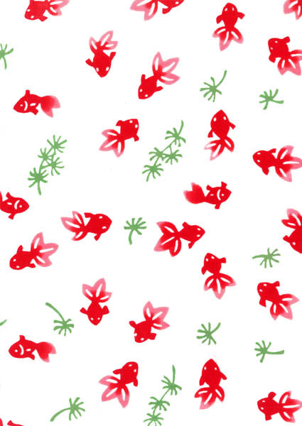 Tenugui - Goldfish
