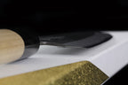 Gesshin Ajikataya 210mm White #2 Kurouchi Wa-Gyuto (With Saya)