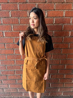 White Bark Workwear Full Cross-Back Apron - Caramel