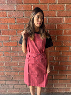White Bark Workwear Full Cross-Back Apron - Brick Red