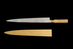 Jin 330mm High Speed Steel Yanagiba with Saya Y-44