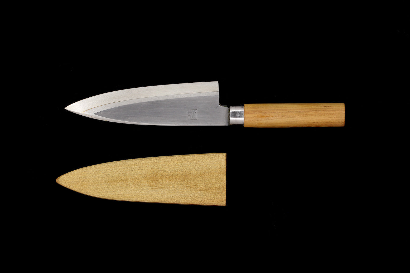 Jin 175mm High Speed Steel Deba with Saya D-11
