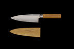 Jin 175mm High Speed Steel Deba with Saya D-11