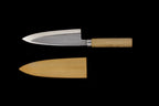 Jin 170mm High Speed Steel Deba with Saya D-13