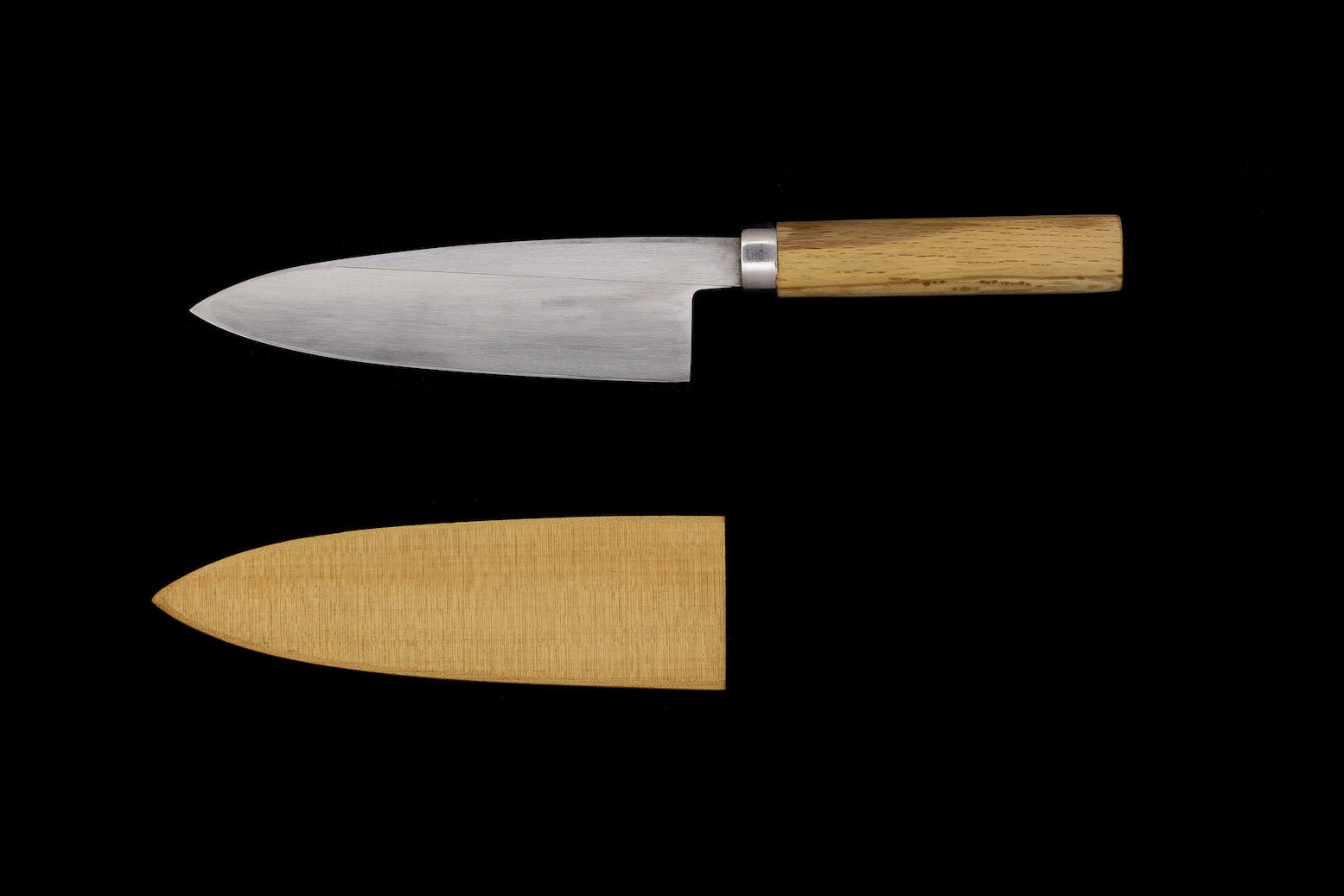 Jin 170mm High Speed Steel Deba with Saya D-13