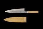 Jin 220mm High Speed Steel Deba with Saya D-04