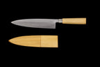 Jin 210mm High Speed Steel Deba with Saya D-08