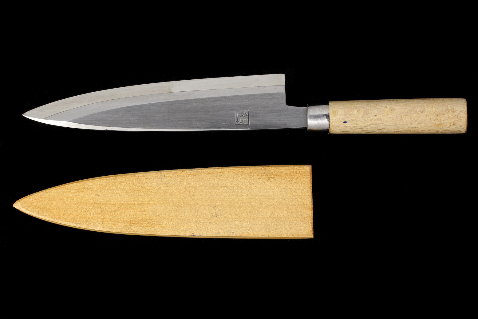 Jin 210mm High Speed Steel Mioroshi Deba with Saya MD-11