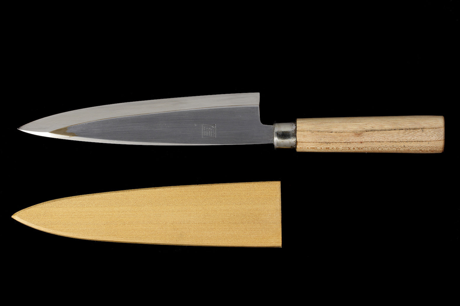 Jin 205mm High Speed Steel Mioroshi Deba with Saya MD-13